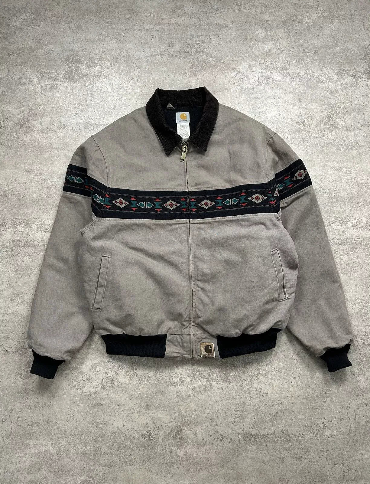 CARHARTT SANTA FE JACKET AZTEC SOUTHWEST GRAY SIZE 2XL