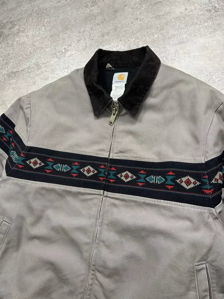 CARHARTT SANTA FE JACKET AZTEC SOUTHWEST GRAY SIZE 2XL