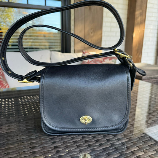 Vintage Coach Black 9965 Legacy Small Flap