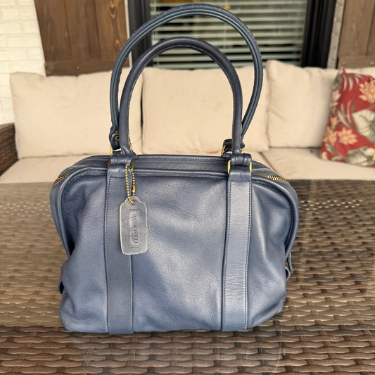 Vintage Coach Blue Soft Satchel 4055