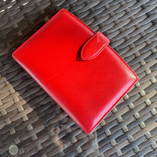 Vintage Coach Red Madison Pocket Organizer 4489