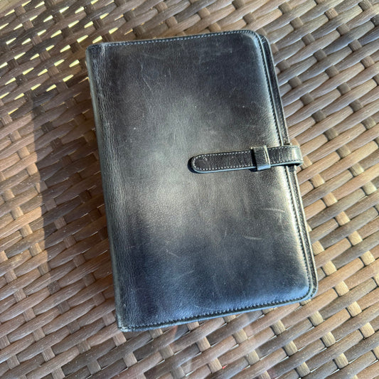 Vintage Coach Black Pocket Organizer