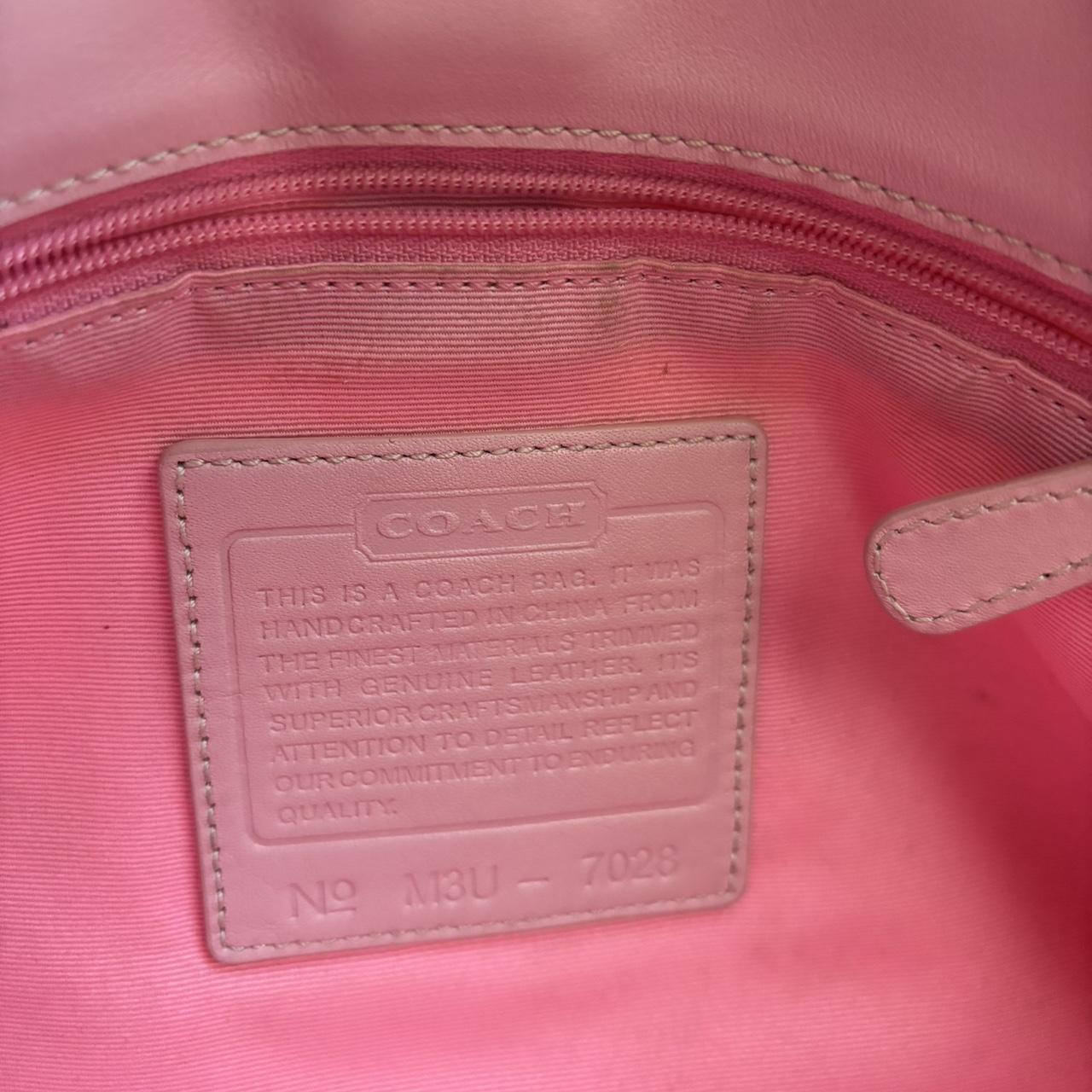 Vintage Coach Optic Pink Purse