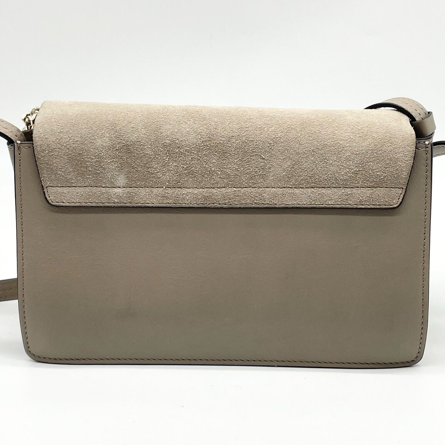 Chloe Faye Shoulder bag Suede Leather Y2K Beige Gold Hardware Crossbody