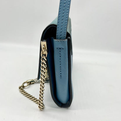 Chloe Faye Shoulder bag Suede Leather Y2K Blue Gold Hardware Crossbody