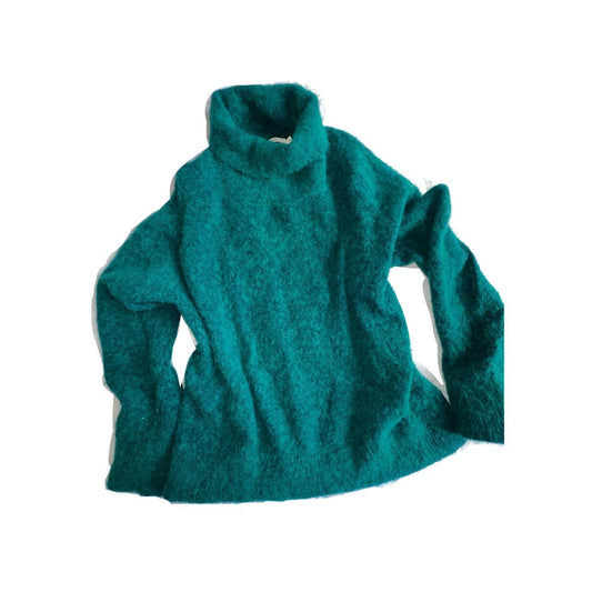 Green knit jumper