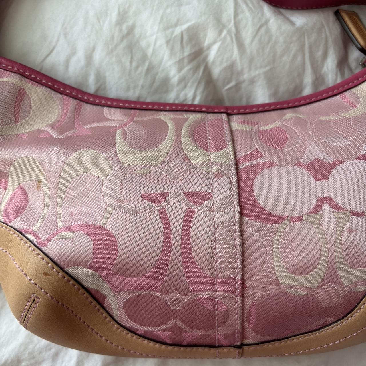 Mini Vintage Coach Hobo In Optic Pink