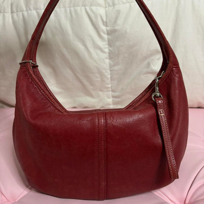 Vintage Coach Red Ergo Hobo