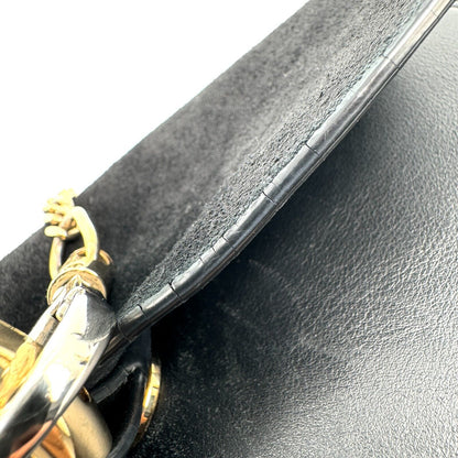 Chloe Faye  Shoulder Bag Black Small Leather Authentic