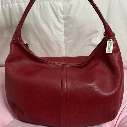 Vintage Coach Red Ergo Hobo