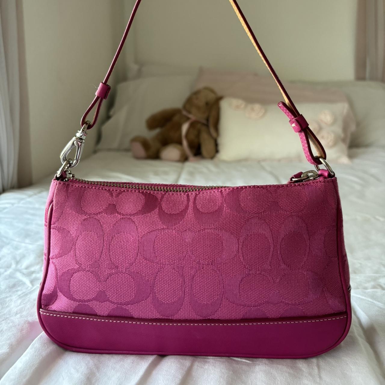 Rare Coach Hot Pink Demi Bag