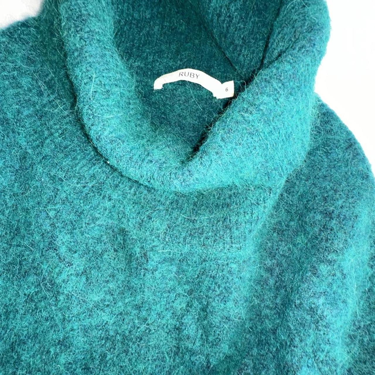 Green knit jumper