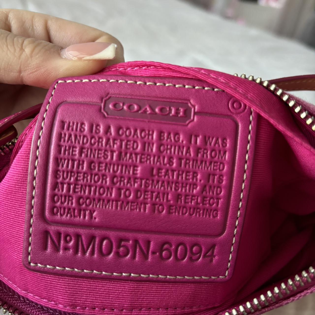 Rare Coach Hot Pink Demi Bag