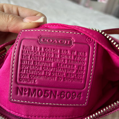 Rare Coach Hot Pink Demi Bag