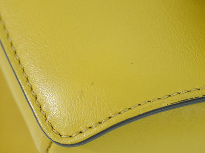 Chloe Faye Suede Leather Shoulder Crossbody Bag Yellow