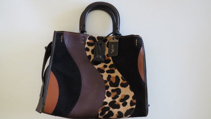 Coach Rogue Bag With Leopard Patchwork B1880 32879