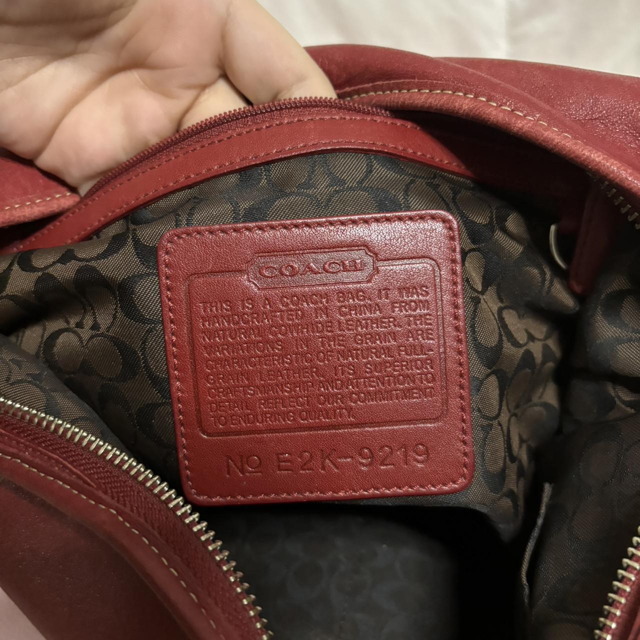 Vintage Coach Red Ergo Hobo