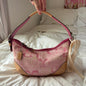 Mini Vintage Coach Hobo In Optic Pink