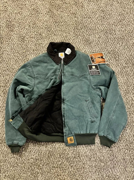 CARHARTT SANTA FE JACKET VTG NEW W TAGS! (M) GREEN HUNTER GREEN