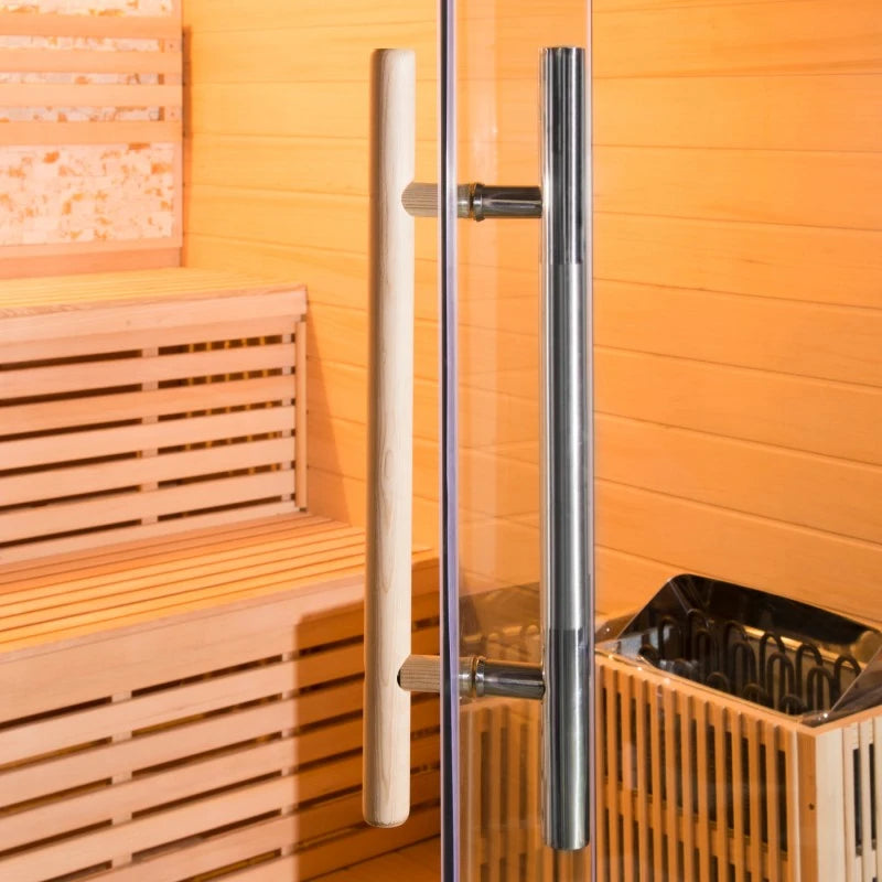 Traditional sauna LUXE 3 places SNÖ + SAWO 4500W stove