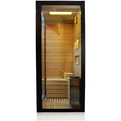 BE-1751B RIGHT TRIO, DRY SAUNA, STEAM SAUNA AND SHOWER CABIN