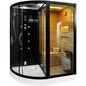 BE-1751B RIGHT TRIO, DRY SAUNA, STEAM SAUNA AND SHOWER CABIN